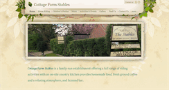 Desktop Screenshot of cottagefarmstables.com